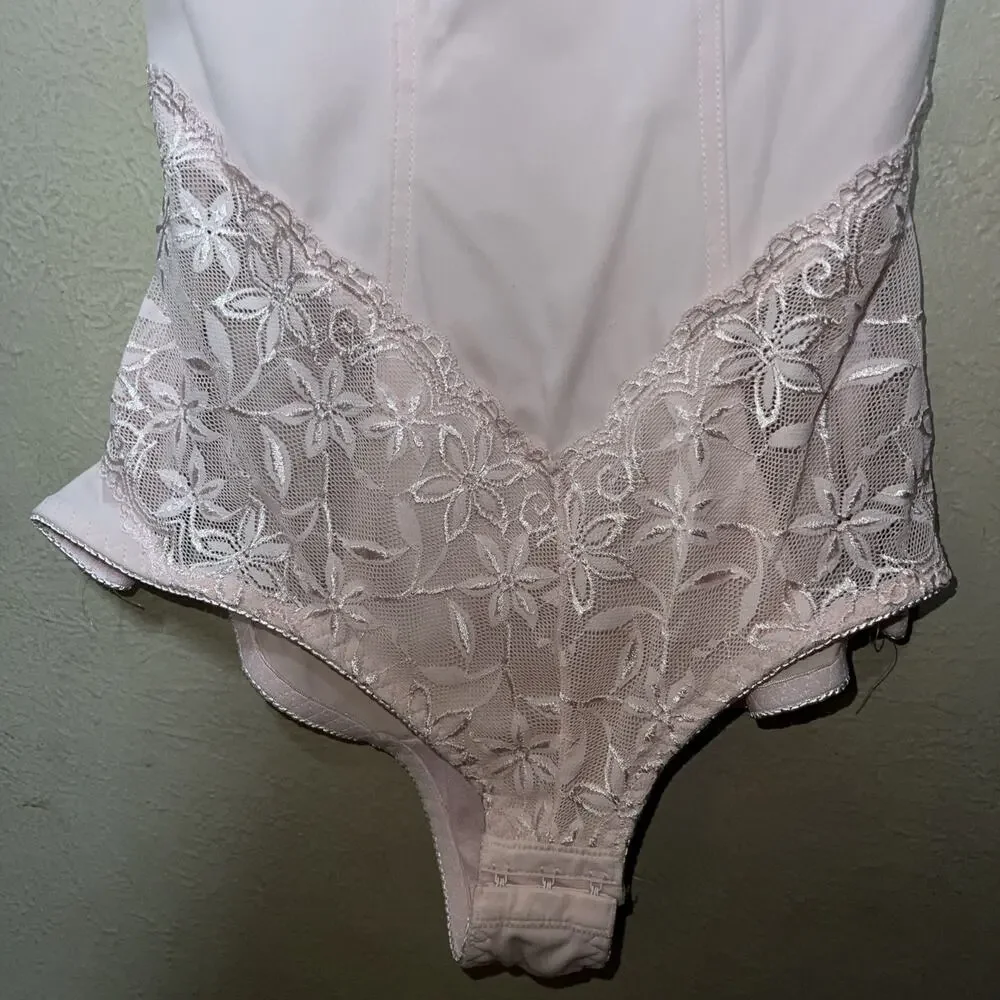 Diana Secret 40B Pink Bodysuit Shaper Tummy Control Compression Shapewear - Picture 8 of 15